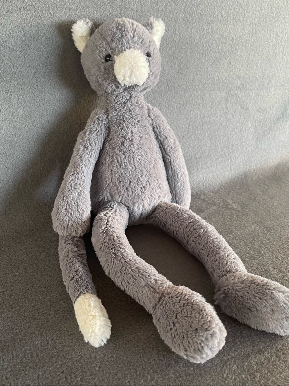 Jellycat Pitterpat Grey Kitty Cat Plush RARE 16" Large Retired HTF Stuffed Anima - Picture 10 of 16
